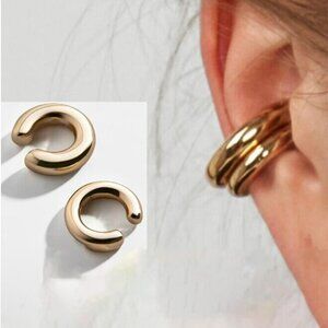 C-shaped Ear Clips,Ear Cuff,Ear Wrap,No Piercing Minimalist dainty Ear Cuff